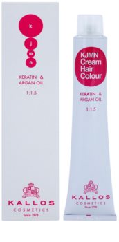 Kallos KJMN Cream Hair Colour Keratin & Argan Oil tinta per capelli con cheratina e olio di argan