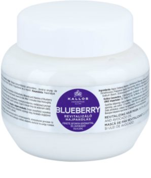 Kallos Blueberry maseczka rewitalizująca do włosów suchych, zniszczonych i po zabiegach chemicznych