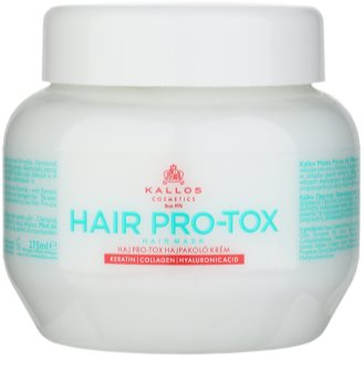 Kallos KJMN masque pour cheveux fragiles et abîmés à l'huile de coco, acide hyaluronique et collagène