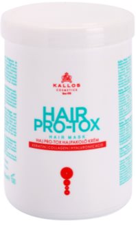 Kallos KJMN mascarilla para cabello frágil y dañado con aceite de coco, ácido hialurónico y colágeno