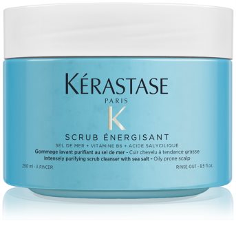 Kérastase Fusio Énergisant esfoliante de limpeza para o couro cabeludo oleoso