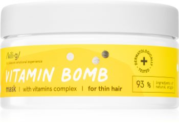 Kilig Vitamin Bomb mélyen tápláló hajmaszk a gyenge hajra