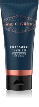 King C. Gillette Transparent Shave Gel White Tea gel de rasage