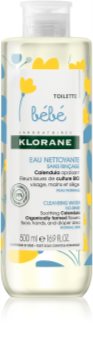 Klorane Bébé Calendula spoelvrij reinigend gezichtswater voor Normale Huid