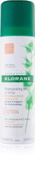 Klorane Nettle champô seco para cabelo castanho escuro e oleoso