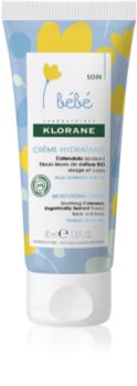 Klorane Bébé Calendula хидратиращ крем за лице и тяло за нормална и суха кожа