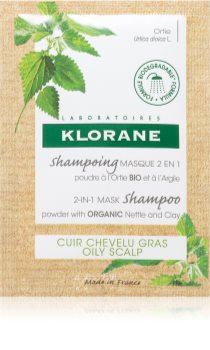 Klorane Nettle șampon și mască 2 în 1 în pulbere