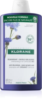 Klorane Cornflower Organic szampon neutralizująca żółtawe odcienie
