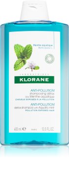 Klorane Máta Vodní čisticí detoxikační šampon pro vlasy vystavené znečištěnému ovzduší