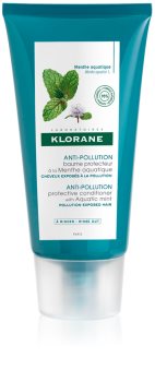 Klorane Aquatic Mint balsam protector pentru păr expus la poluare
