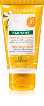 Klorane Monoï & Tamanu crema protettiva viso SPF 30
