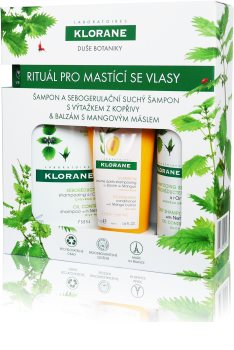 Klorane Kopřiva dárková sada II. (na mastné vlasy)