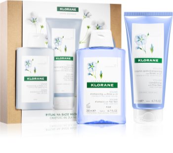 Klorane Flax Fiber dárková sada V. (pro objem vlasů)