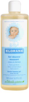 Klorane Bébé gel de espuma suave para cabelo e corpo