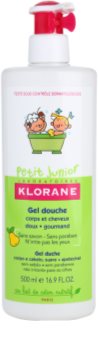 Klorane Junior gel za prhanje za telo in lase z vonjem hruške