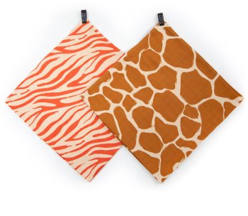 KLRK Home Wild Color Zebra&Giraffe cloth nappies