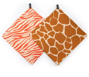 KLRK Home Wild Color Zebra&Giraffe Stoffwindeln