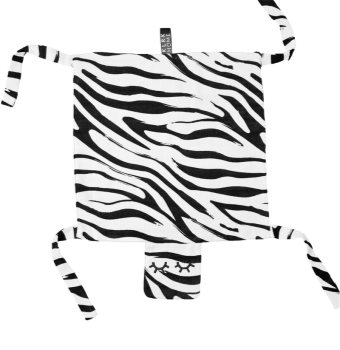 KLRK Home Wild B&W Zebra snuggle blanket