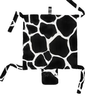 KLRK Home Wild B&W Giraffe Kuscheldecke