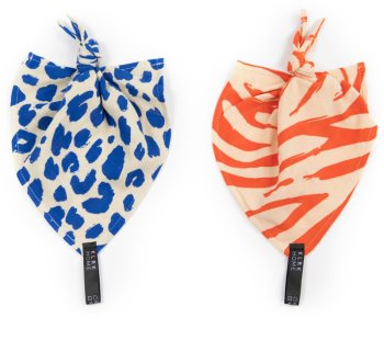 KLRK Home Wild Color Leopard&Zebra snuggle blanket with knot