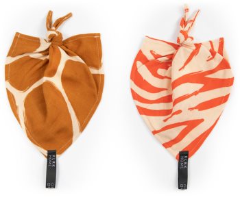 KLRK Home Wild Color Zebra&Giraffe бебешко одеялце с възел