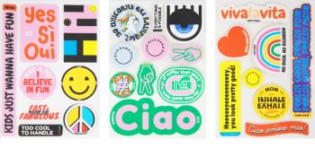 KLRK Home Ciao Label NO. 1 imprimés à coller au fer à repasser