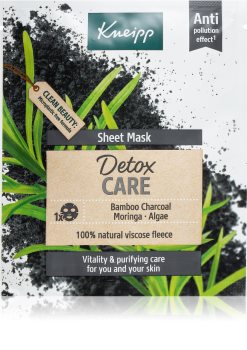 Kneipp Sheet Mask Detox Care Zellschicht-Maske mit entschlackendem Effekt