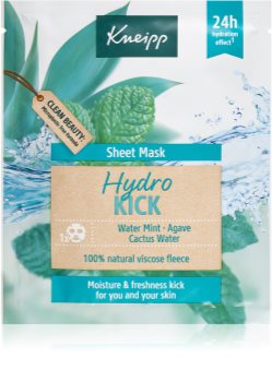 Kneipp Hydro Kick mască textilă hidratantă