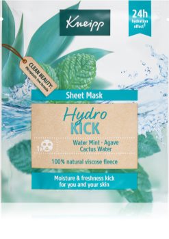 Kneipp Sheet Mask Hydro Kick хидратираща платнена маска