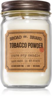 KOBO Broad St. Brand Tobacco Powder bougie parfumée (Apothecary)