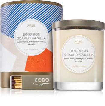 KOBO Natural Math Bourbon Soaked Vanilla lumânare parfumată