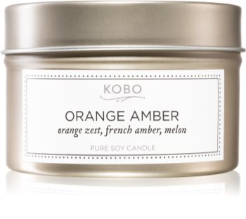 KOBO Motif Orange Amber vela perfumada em placa