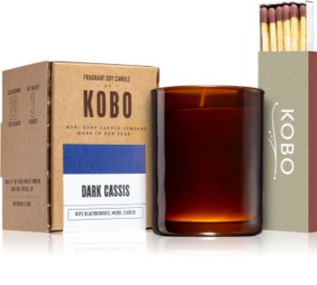 KOBO Woodblock Dark Cassis votive candle