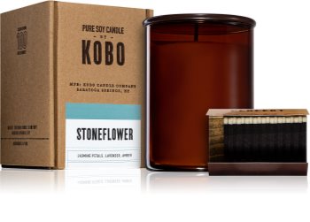 KOBO Woodblock Stoneflower ароматна свещ