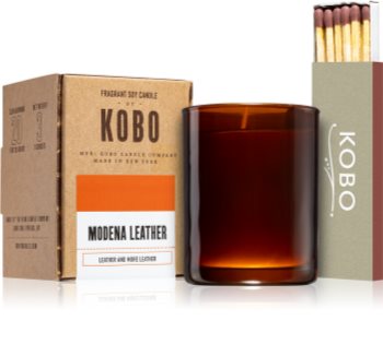 KOBO Woodblock Modena Leather lumânare votiv