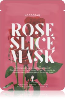 KOCOSTAR Rose Mask Sheet plátenná maska pre regeneráciu pleti