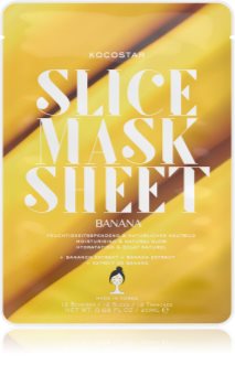 KOCOSTAR Slice Mask Sheet Banana hranjiva sheet maska za sjajni izgled lica
