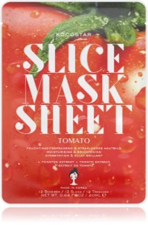 KOCOSTAR Slice Mask Sheet Tomato maschera in tessuto illuminante e idratante