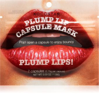 KOCOSTAR Plump Lip Capsule Mask mască hidratantă pentru buze în capsule