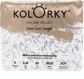 Kolorky Deluxe Velvet Love Live Laugh ECO nappies