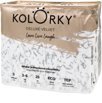 Kolorky Deluxe Velvet Love Live Laugh Ökowindeln