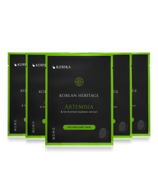KORIKA Korean Heritage face mask set at a reduced price (with Soothing Effect)