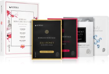 KORIKA Korean Beauty Ritual Skin Care Routine set de măști faciale (4 pc)