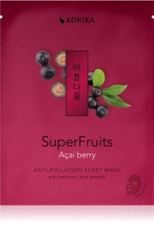KORIKA SuperFruits plátýnková maska s detoxikačním účinkem