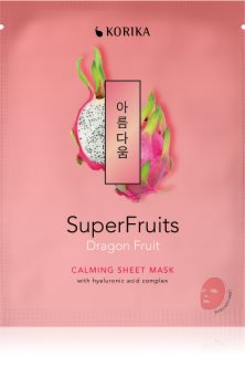 KORIKA SuperFruits zklidňující plátýnková maska