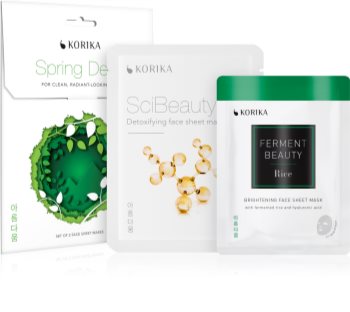 KORIKA Spring Detox set detoxikační a rozjasňující masky