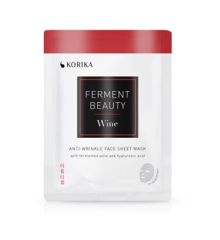 KORIKA FermentBeauty anti-falten tuchmaske mit fermentiertem wein und hyaluronsäure