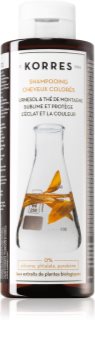 Korres Sunflower and Mountain Tea șampon pentru păr vopsit
