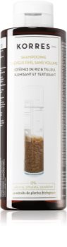 Korres Rice Proteins & Linden шампоан за фина коса