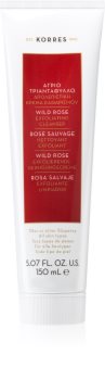 Korres Wild Rose crema detergente esfoliante